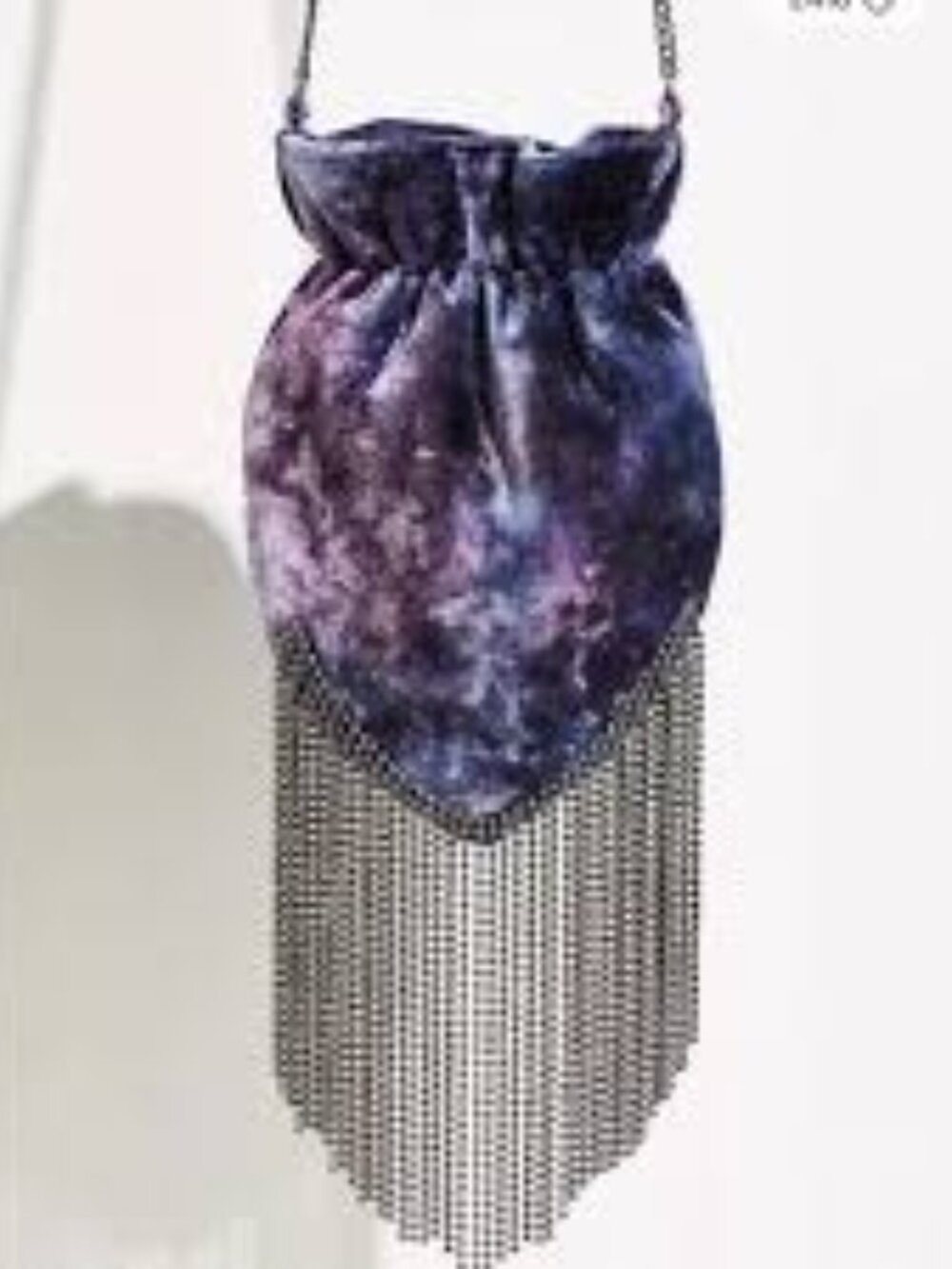 Free People Opening Night Violet Windsor Velvet Crossbody